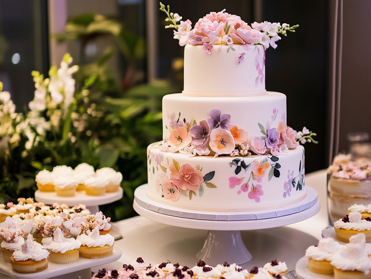 Rustic Cake Designs with Tilted Tiers